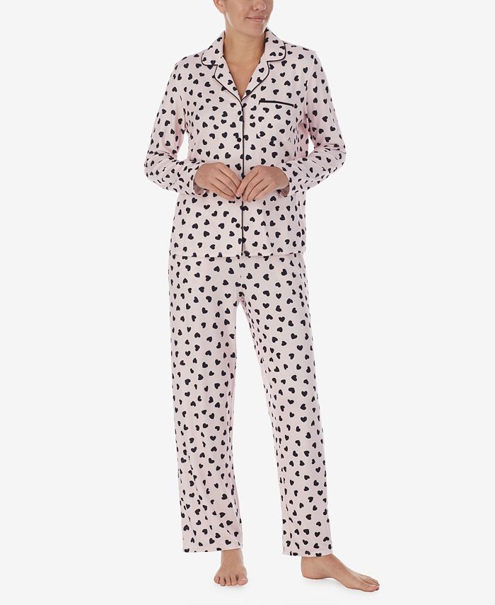 kate spade new york Women's Brushed Sweater Knit Notch Pajama Set & Reviews  - All Pajamas, Robes & Loungewear - Women - Macy's