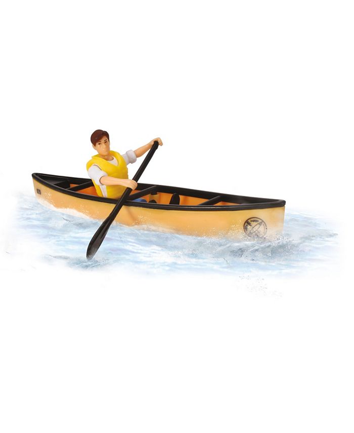 Dickie Adventure Travel Jeep With Light & Sound - 1:24 Scale Toy Set With Canoe & Figure