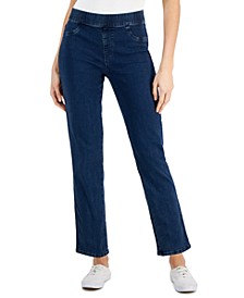 Women's Chambray Pull-On Jeans, Created for Macy's