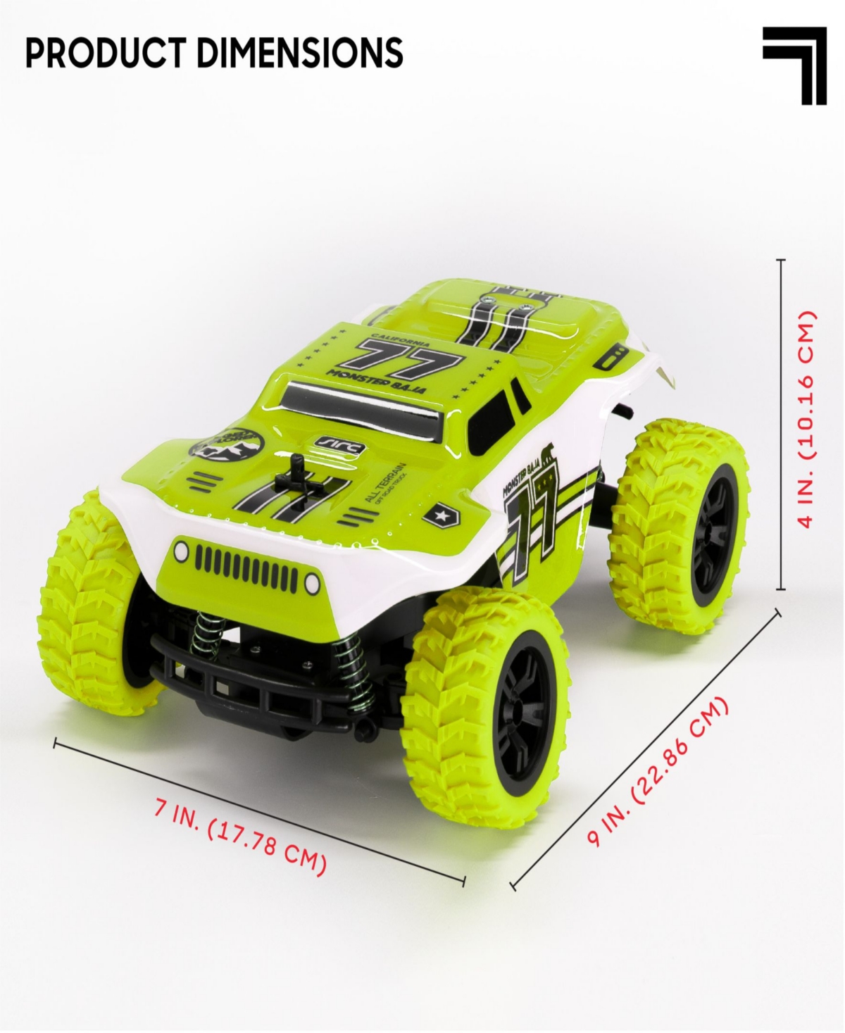 Shop Sharper Image Toy Rc Monster Baja Truck 6mph All-terrain In Green