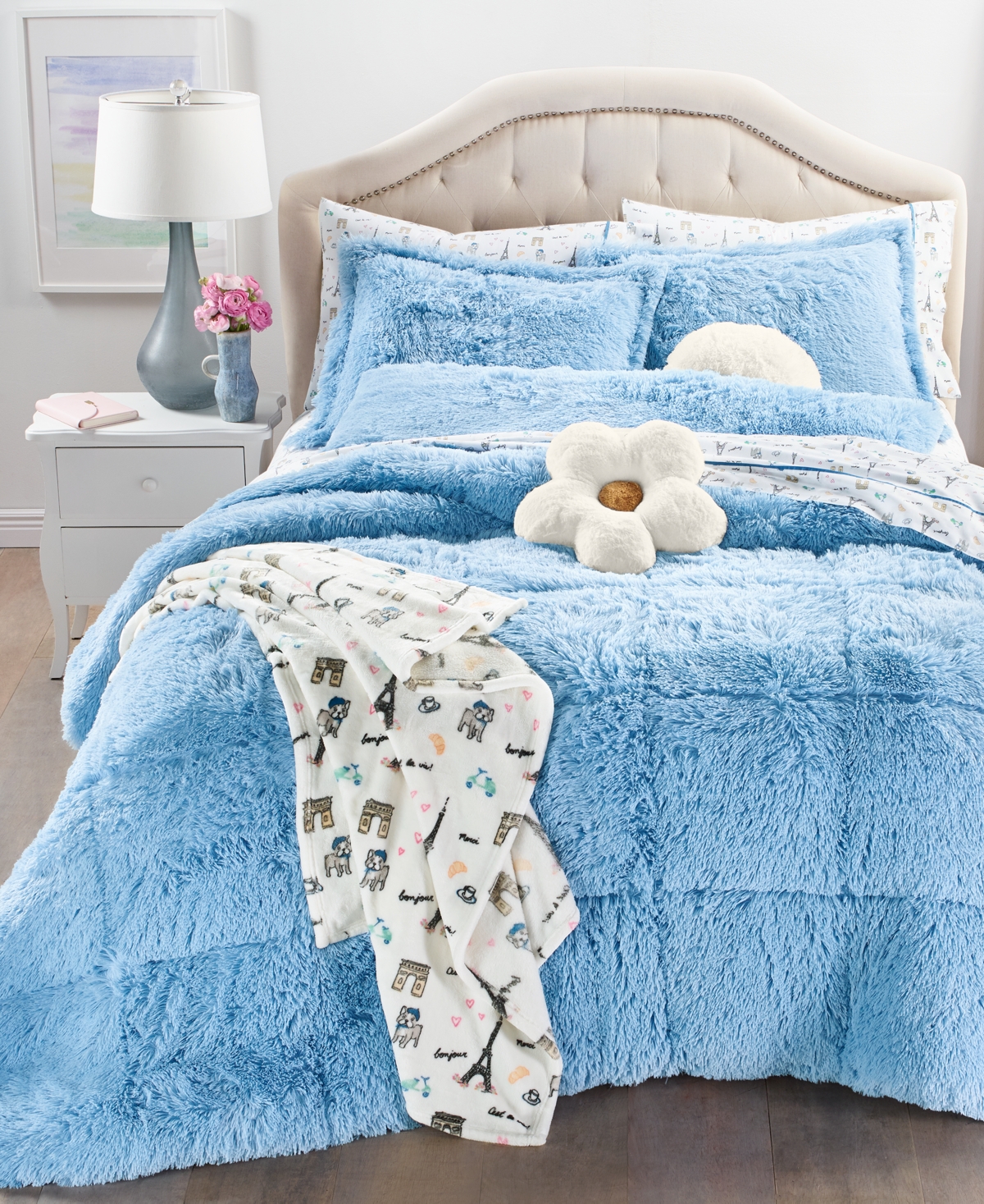 Comforter Set Twin/XL Details about   Whim by Martha Stewart Collection Flamingo Lagoon 2-Pc 
