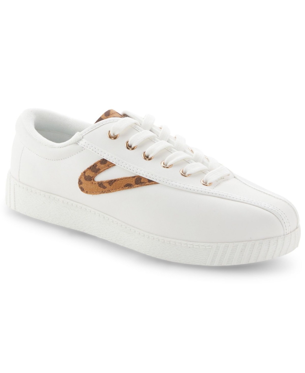 Tretorn Women s Nylite Plus Leather and Canvas Sneaker Women s Shoes Smart Closet