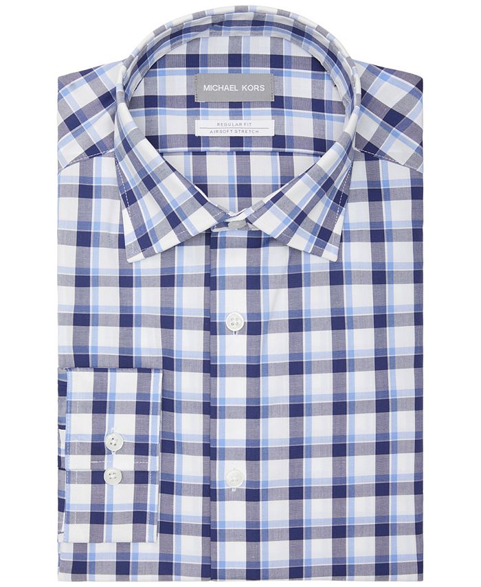 Michael Kors Men s Regular Fit Non Iron Stretch Performance Dress
