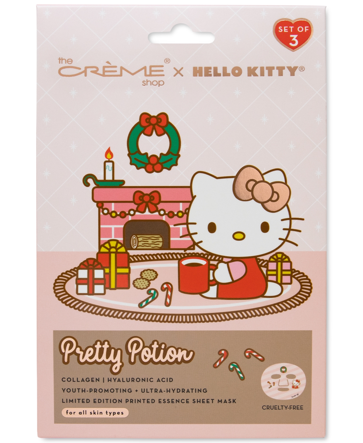 x Hello Kitty Pretty Potion Printed Essence Sheet Mask, 3-Pk.