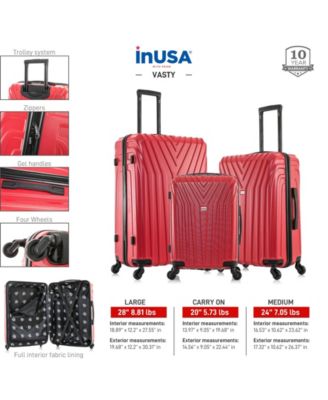 Vasty Lightweight Hardside Spinner Luggage Set, 3 piece