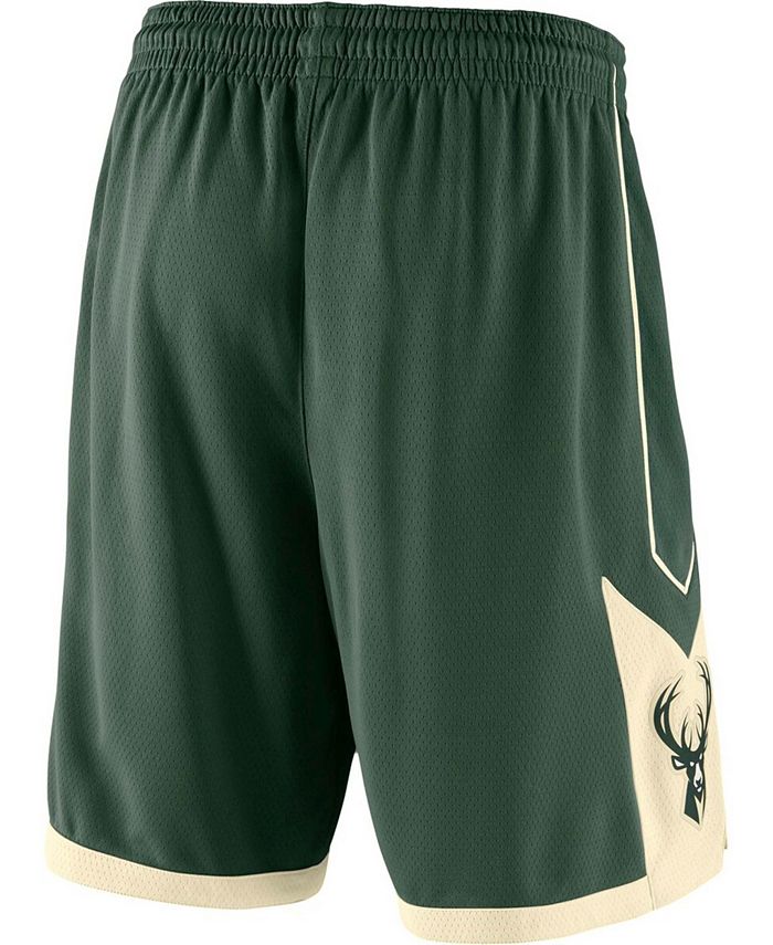 Nike Men's Green 2019/20 Milwaukee Bucks Icon Edition Swingman Shorts ...