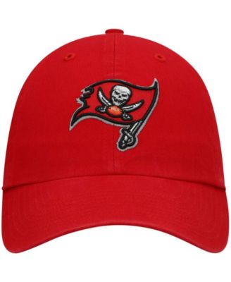 Men's Red Tampa Bay Buccaneers Primary Logo Clean Up Adjustable Hat
