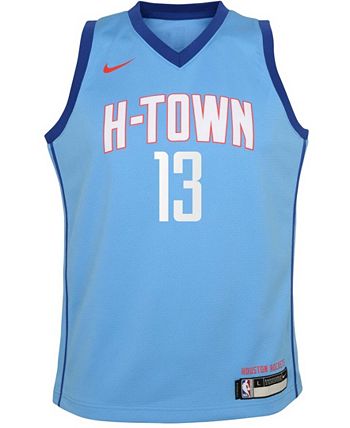 Nike James Harden Houston Rockets Blue 2020/21 City Edition Name & Number Pullover Hoodie Size: Medium