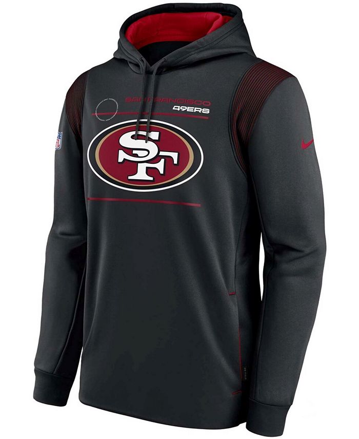 Nike Men's Black San Francisco 49Ers Sideline Logo Performance Pullover ...