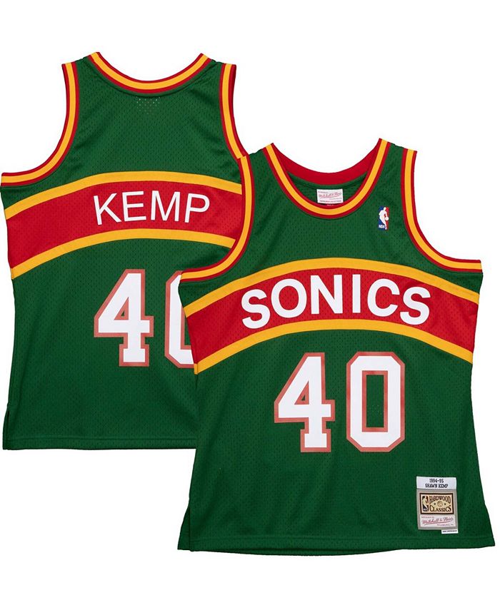 Men's Mitchell & Ness Shawn Kemp Black Seattle SuperSonics 1994-95