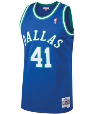 Men's Dirk Nowitzki Blue Dallas Mavericks 1998-99 Hardwood Classics Swingman Jersey