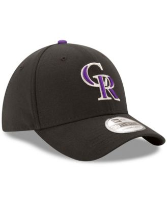 Men's Black Colorado Rockies Game Team Classic 39THIRTY Flex Hat
