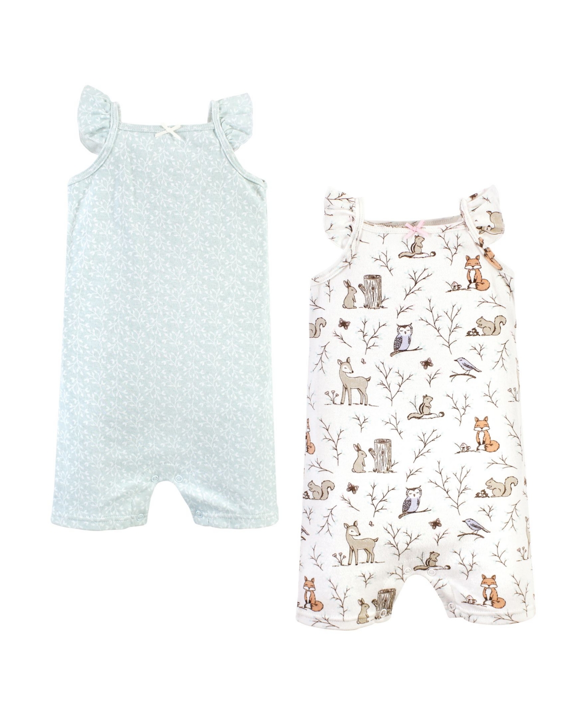 Hudson Baby Girls 2Pk Rompers