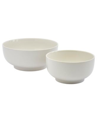Tabletops Unlimited - Denmark White 2pc Deep Bowl Serve Set
