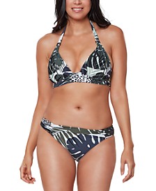 Moody Tropics Printed Halter Bikini Top & Bottoms