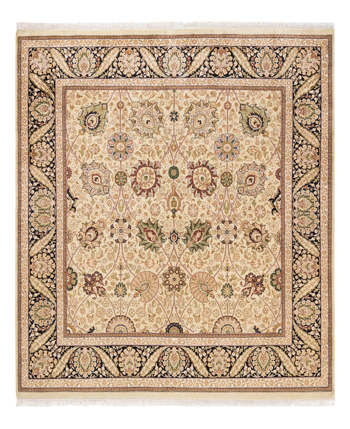 Closeout! Adorn Hand Woven Rugs Mogul M1380 6'2in x 6'2in Square Area Rug - Beige