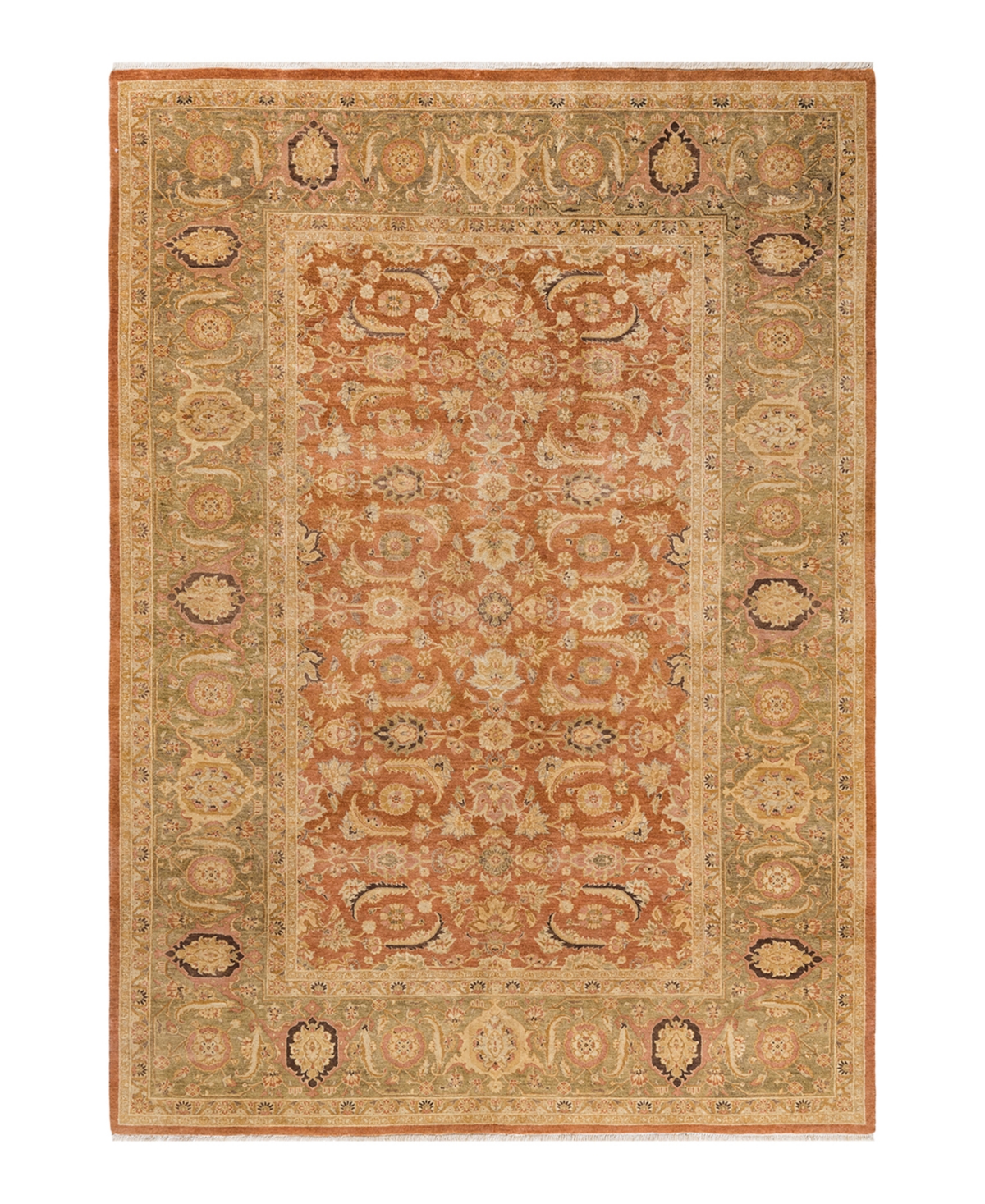 Closeout! Adorn Hand Woven Rugs Mogul M1450 6'3in x 8'10in Area Rug - Brown