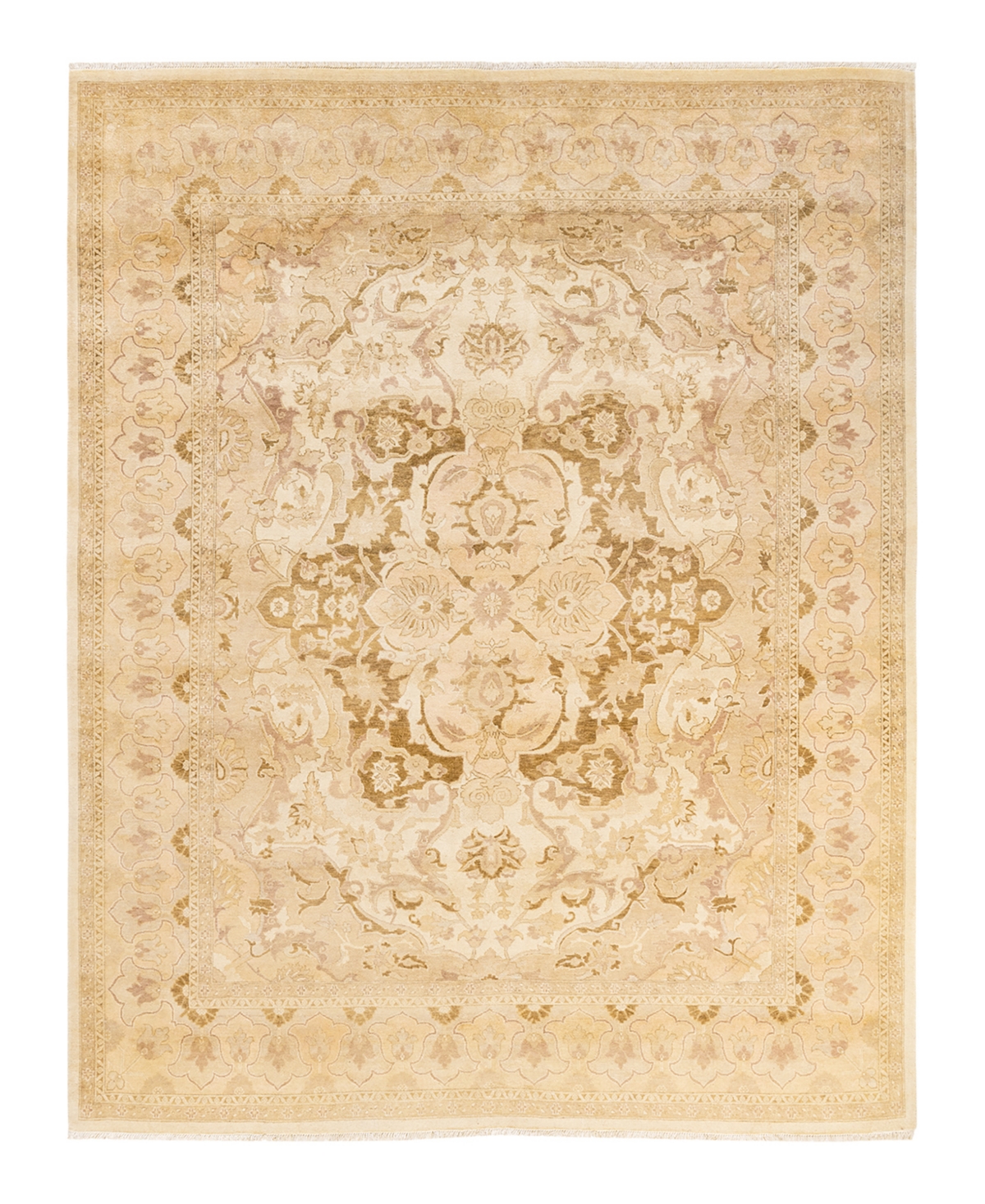 Closeout! Adorn Hand Woven Rugs Eclectic M1457 8'1in x 10'1in Area Rug - Ivory