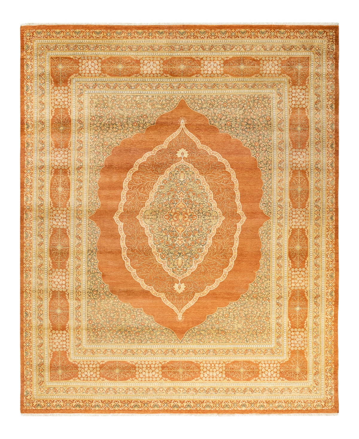 Closeout! Adorn Hand Woven Rugs Mogul M1460 8'2in x 10'3in Area Rug - Brown