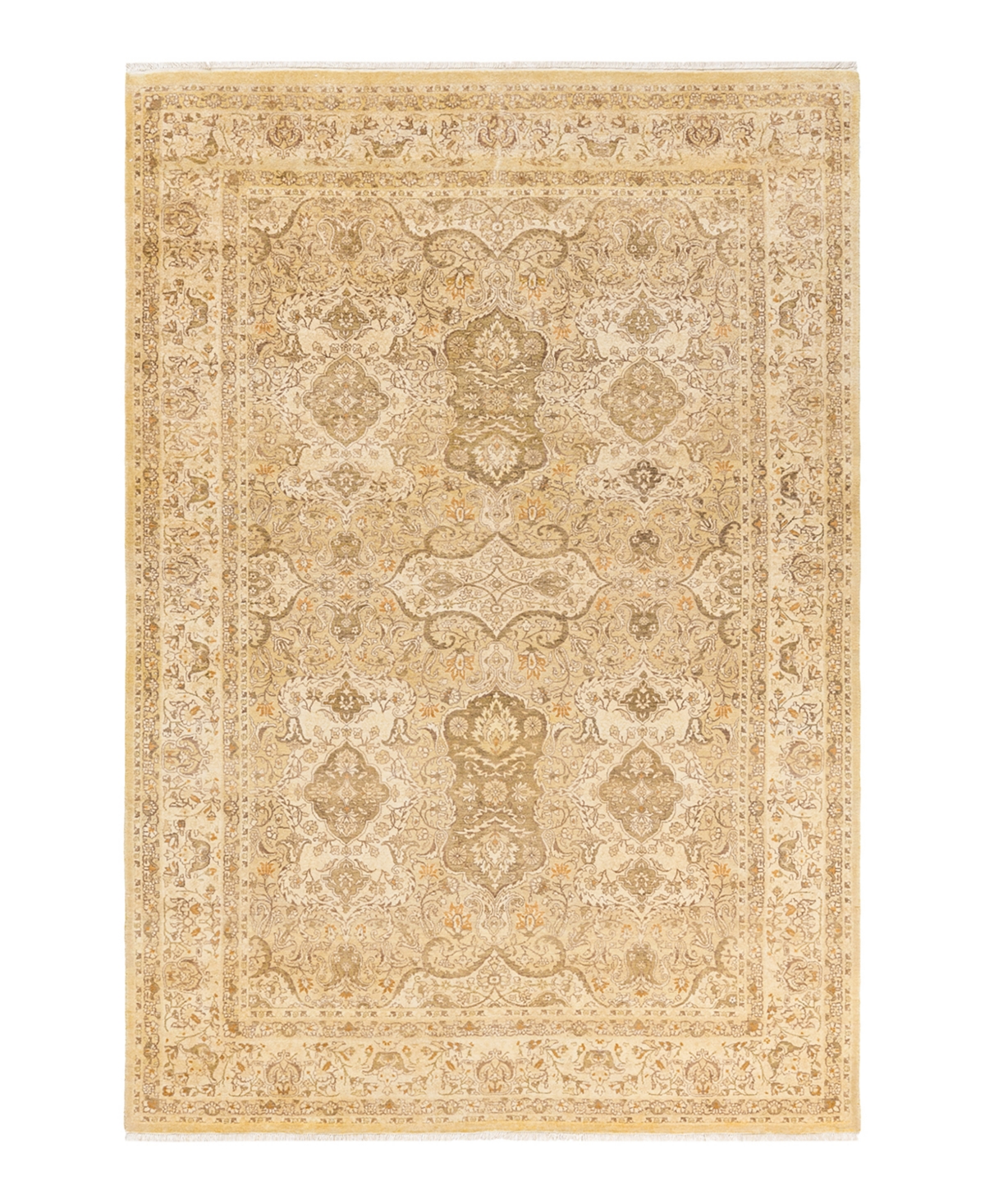 Closeout! Adorn Hand Woven Rugs Mogul M1494 6'1in x 9' Area Rug - Green