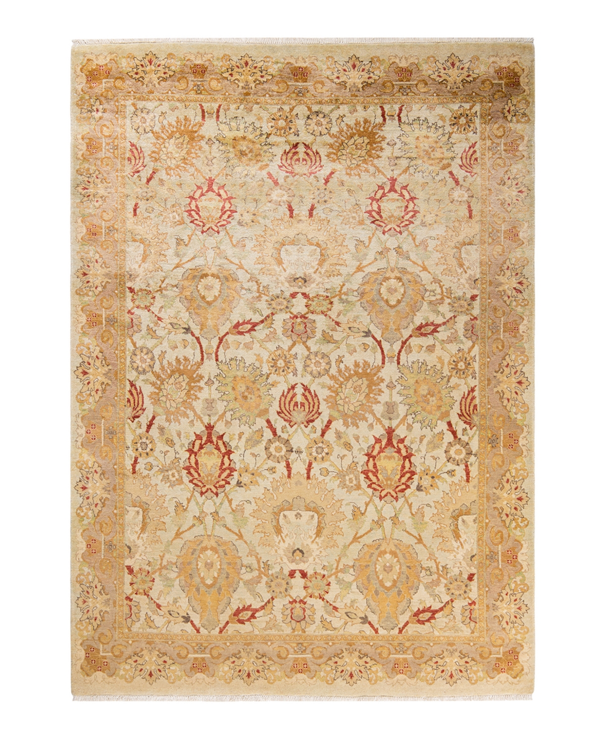 Closeout! Adorn Hand Woven Rugs Eclectic M1504 6' x 8'9in Area Rug - Ivory