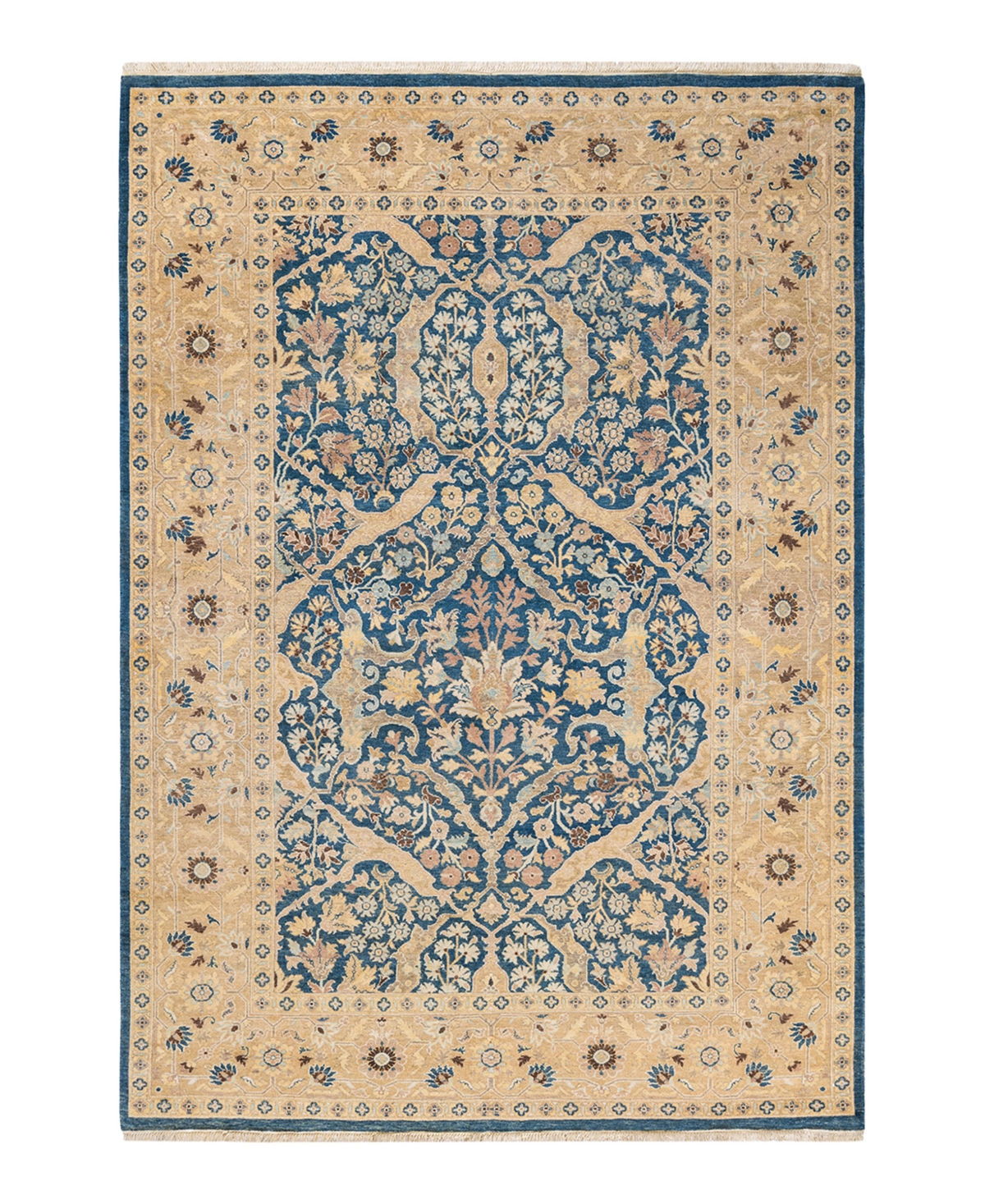 Closeout! Adorn Hand Woven Rugs Eclectic M1504 6'2in x 8'10in Area Rug - Blue