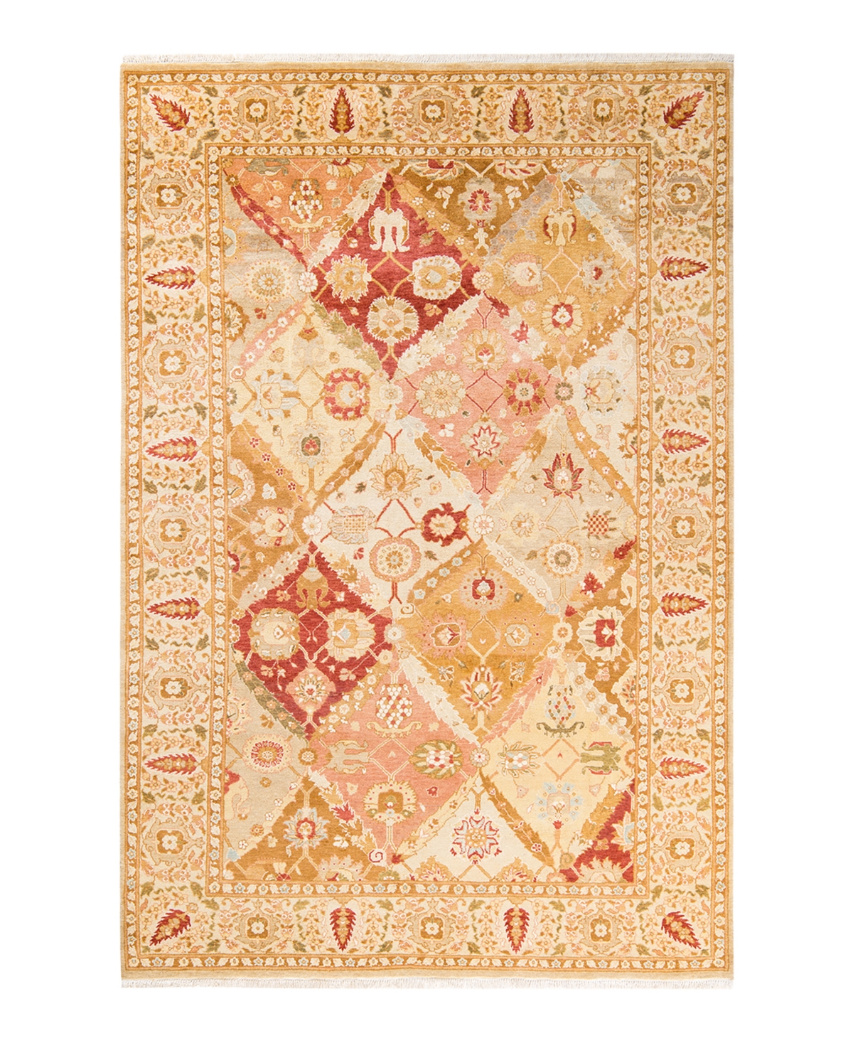 Closeout! Adorn Hand Woven Rugs Eclectic M1504 6' x 9'1in Area Rug - Yellow