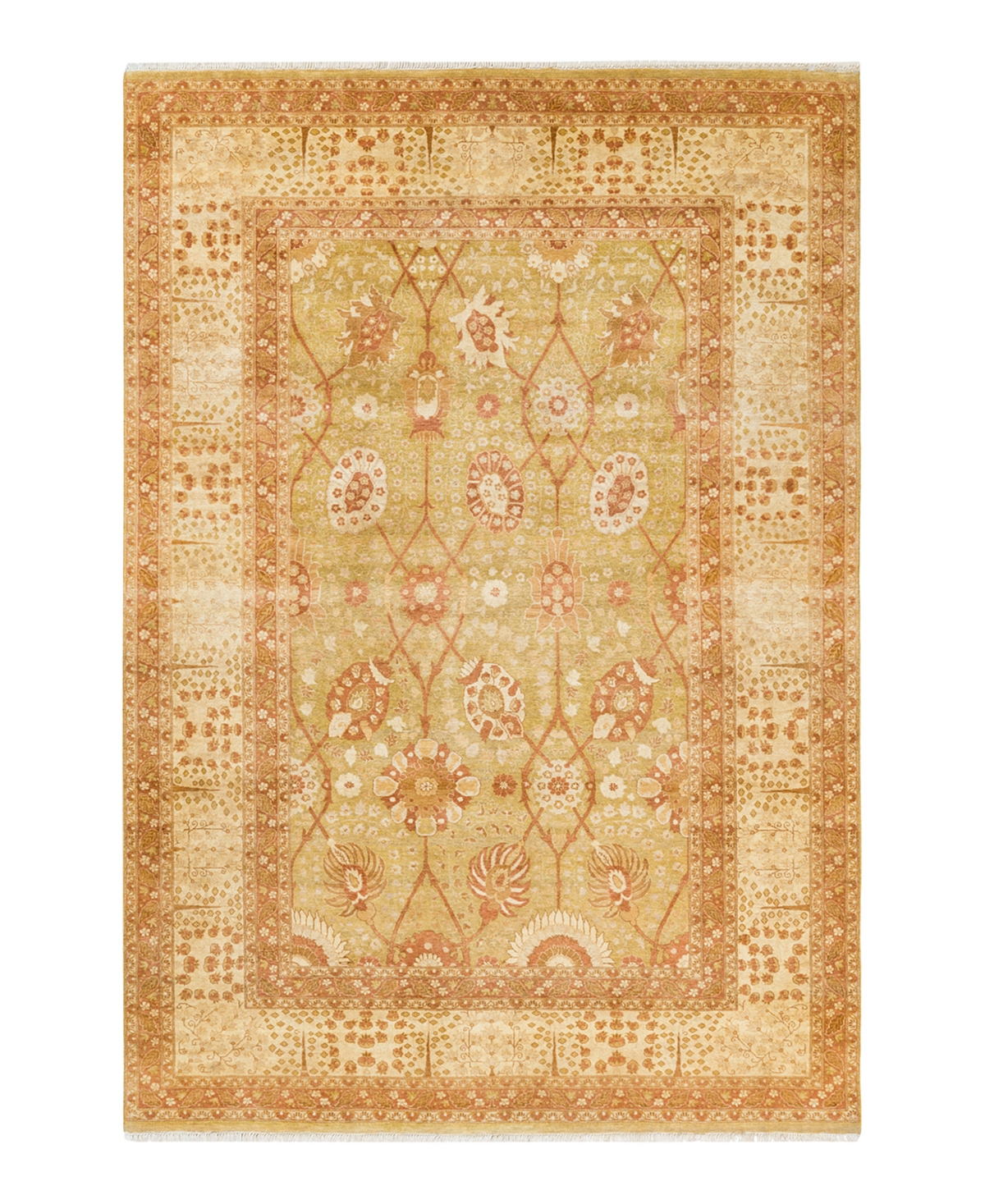 Closeout! Adorn Hand Woven Rugs Mogul M1521 6'2in x 9'1in Area Rug - Green