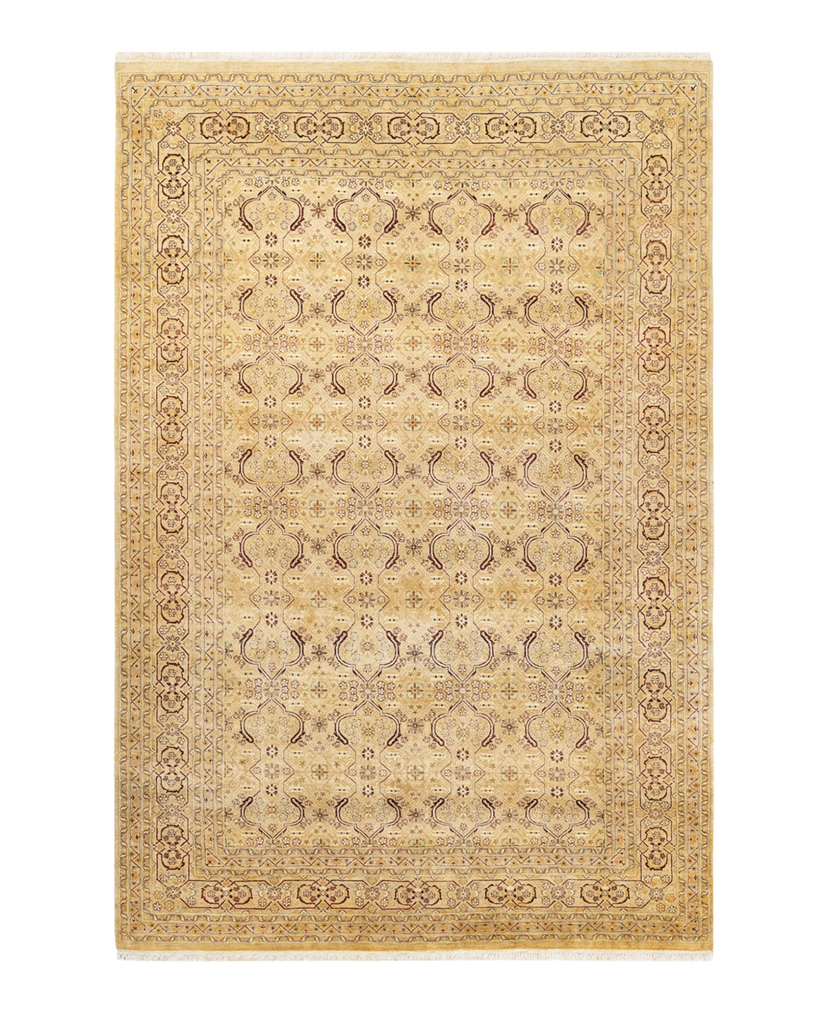 Closeout! Adorn Hand Woven Rugs Mogul M1521 6' x 9'1in Area Rug - Yellow