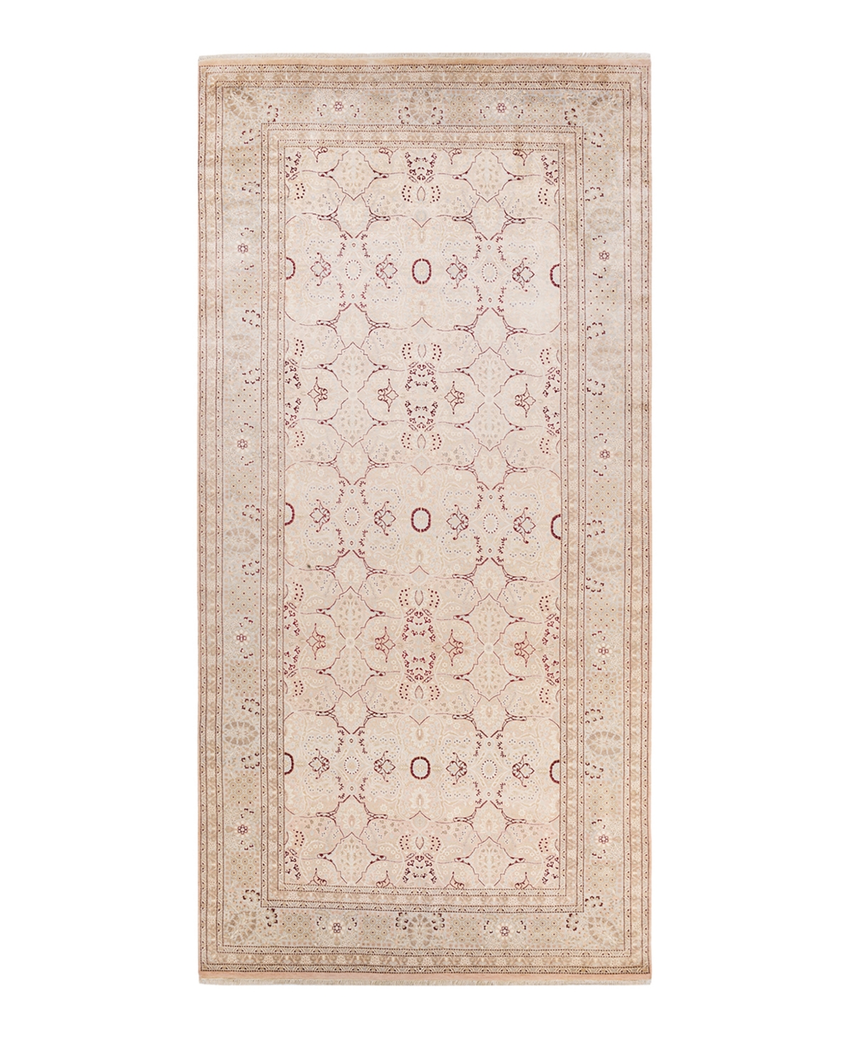 Closeout! Adorn Hand Woven Rugs Mogul M1574 6'2in x 12'10in Runner Area Rug - Beige