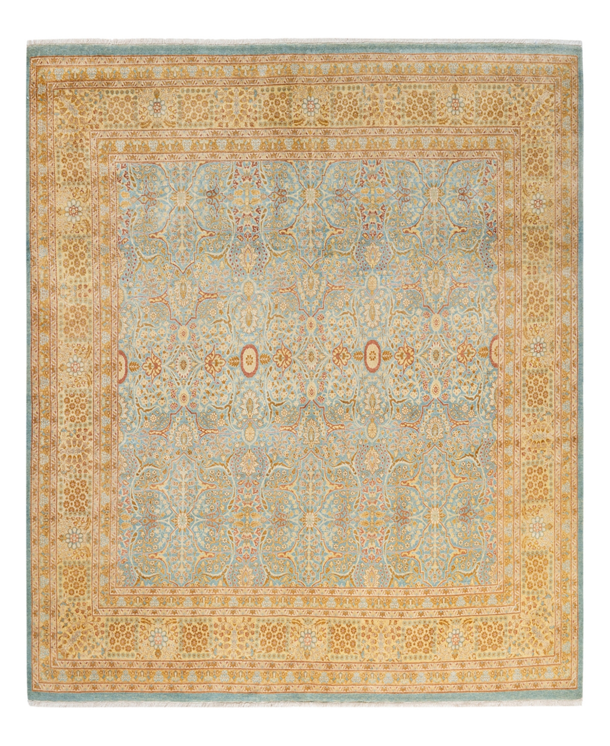 Closeout! Adorn Hand Woven Rugs Mogul M1591 7'10in x 8'1in Square Area Rug - Mist