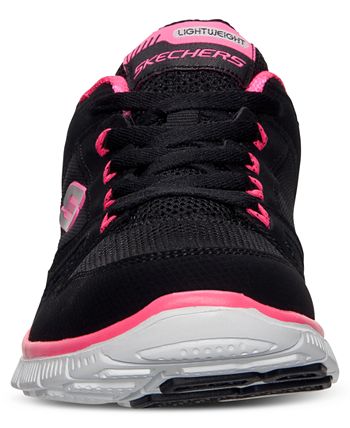 Skechers Flex Appeal Sweet Spot Memory Foam Running Sneakers From Finish  Line, $64, Macy's