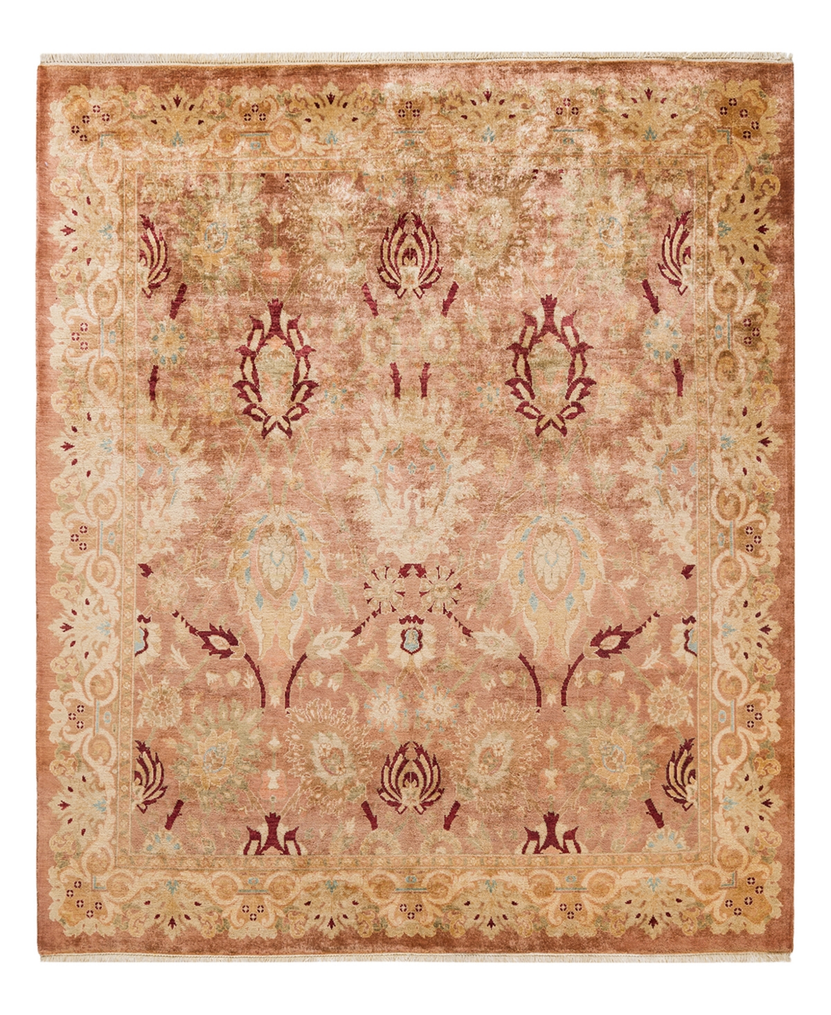 Closeout! Adorn Hand Woven Rugs Eclectic M1675 6'1in x 6'3in Square Area Rug - Brown