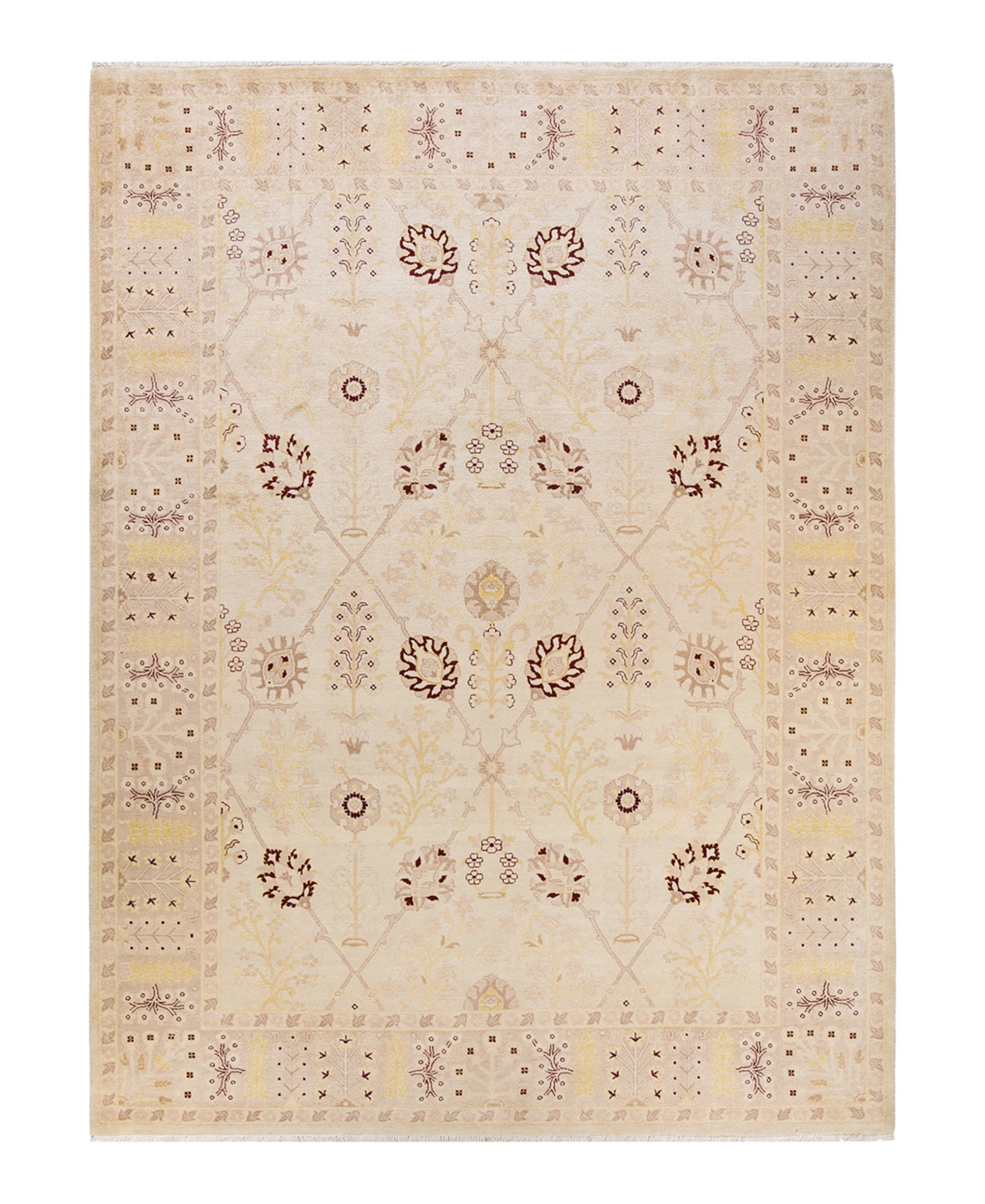Closeout! Adorn Hand Woven Rugs Eclectic M1515 9'3in x 12'3in Area Rug - Ivory