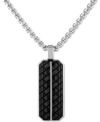 carbon fiber chain necklace