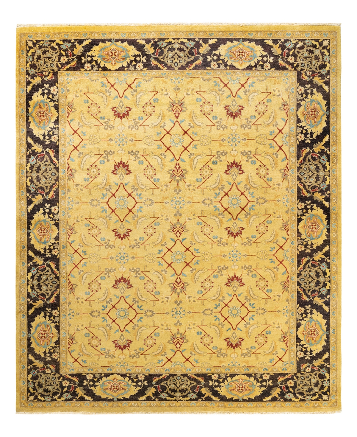 Closeout! Adorn Hand Woven Rugs Eclectic M1466 8'2in x 9'3in Area Rug - Lime
