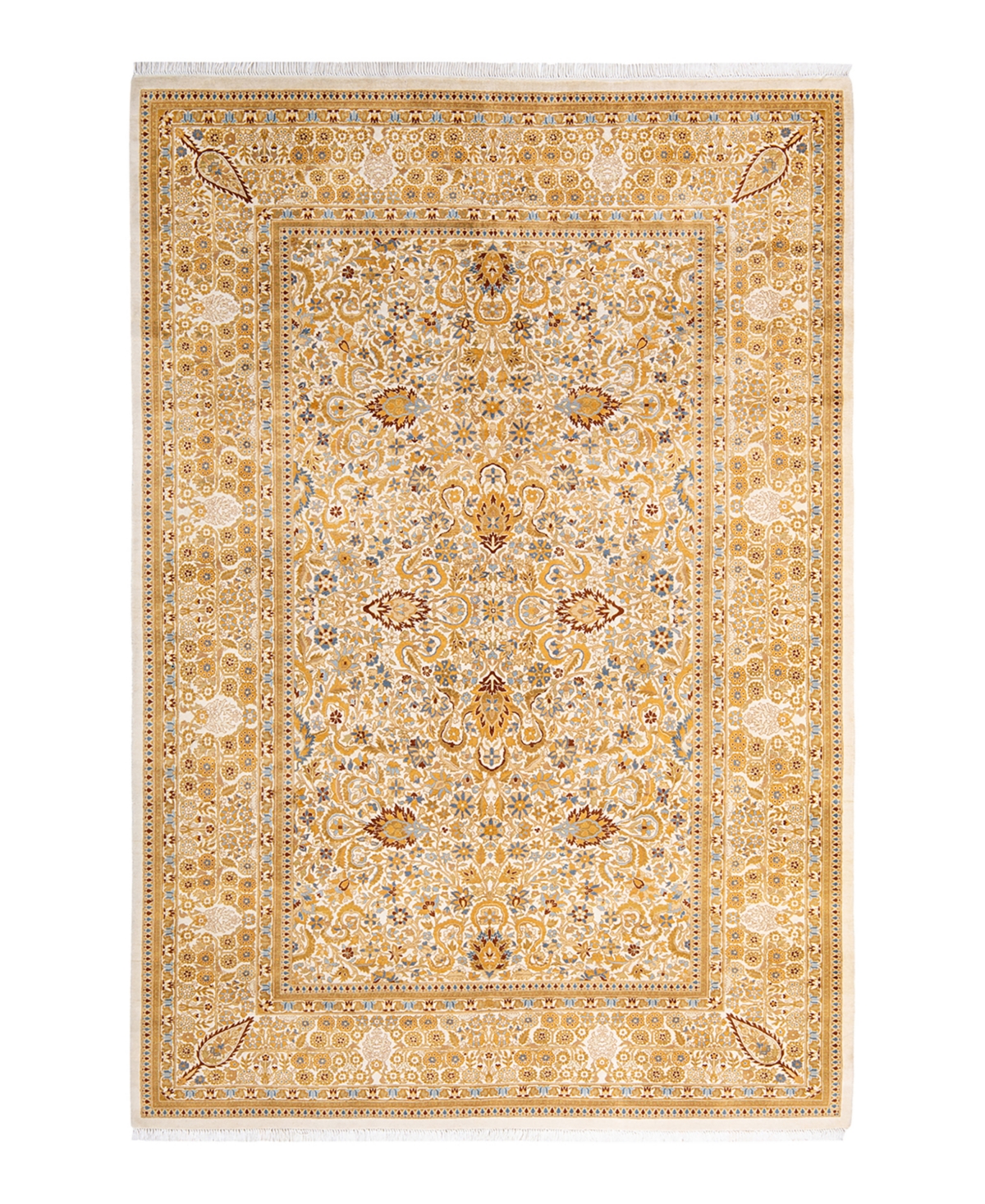Closeout! Adorn Hand Woven Rugs Mogul M1300 6'2in x 9'2in Area Rug - Ivory