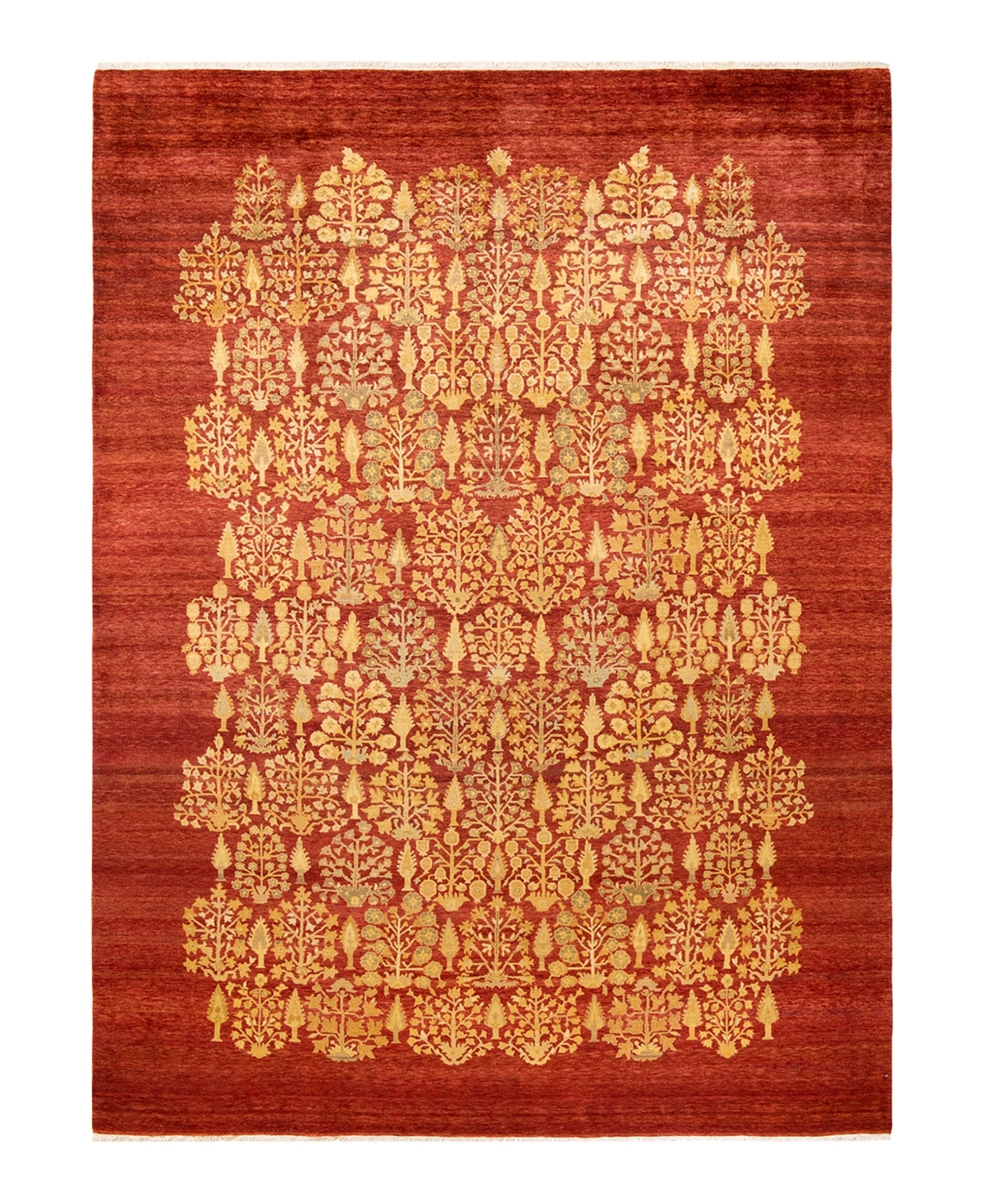 Closeout! Adorn Hand Woven Rugs Eclectic M1457 9' x 12'3in Area Rug - Orange