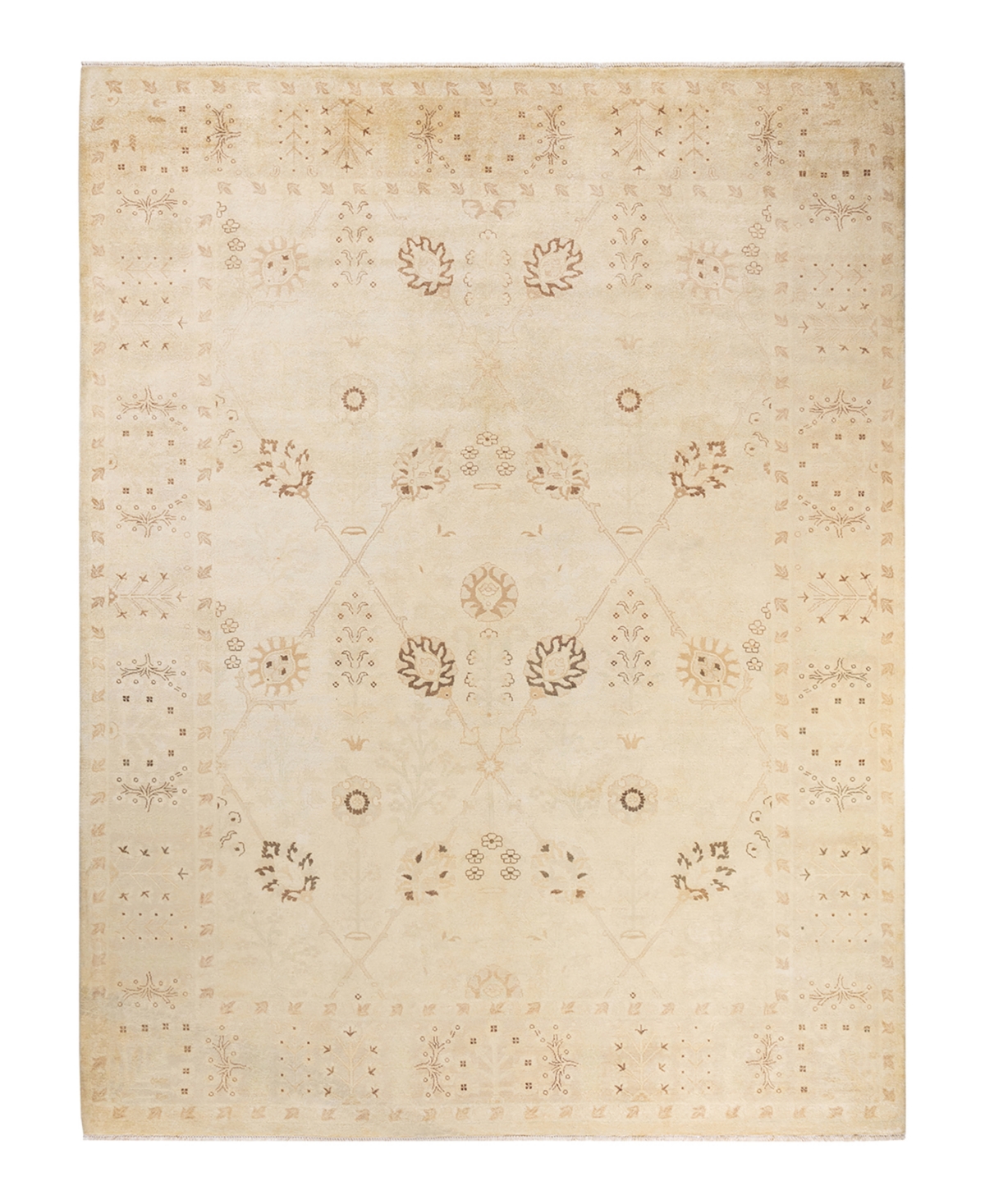Closeout! Adorn Hand Woven Rugs Eclectic M1601 9'1in x 12' Area Rug - Ivory