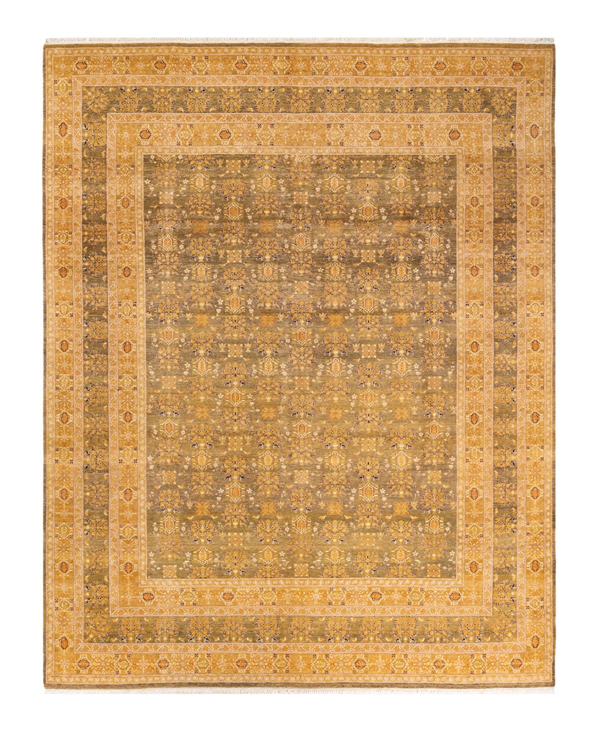 Closeout! Adorn Hand Woven Rugs Mogul M1427 8'1in x 10'4in Area Rug - Green