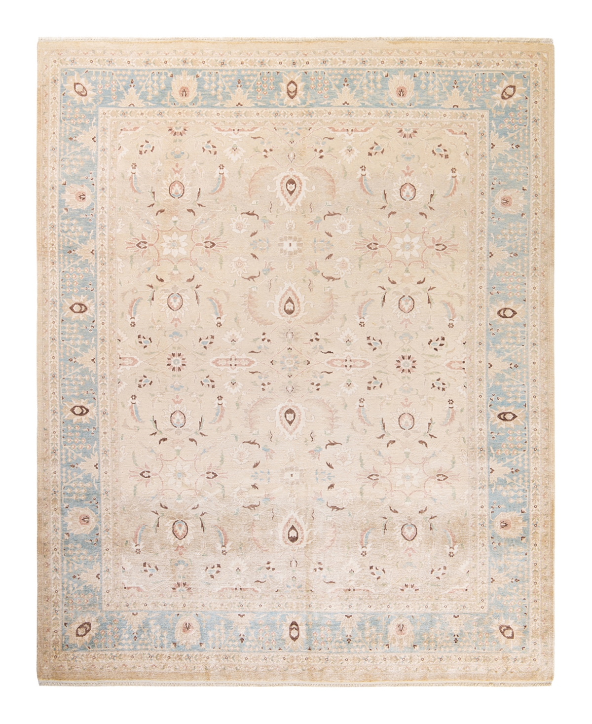 Closeout! Adorn Hand Woven Rugs Eclectic M1655 7'10in x 9'10in Area Rug - Ivory