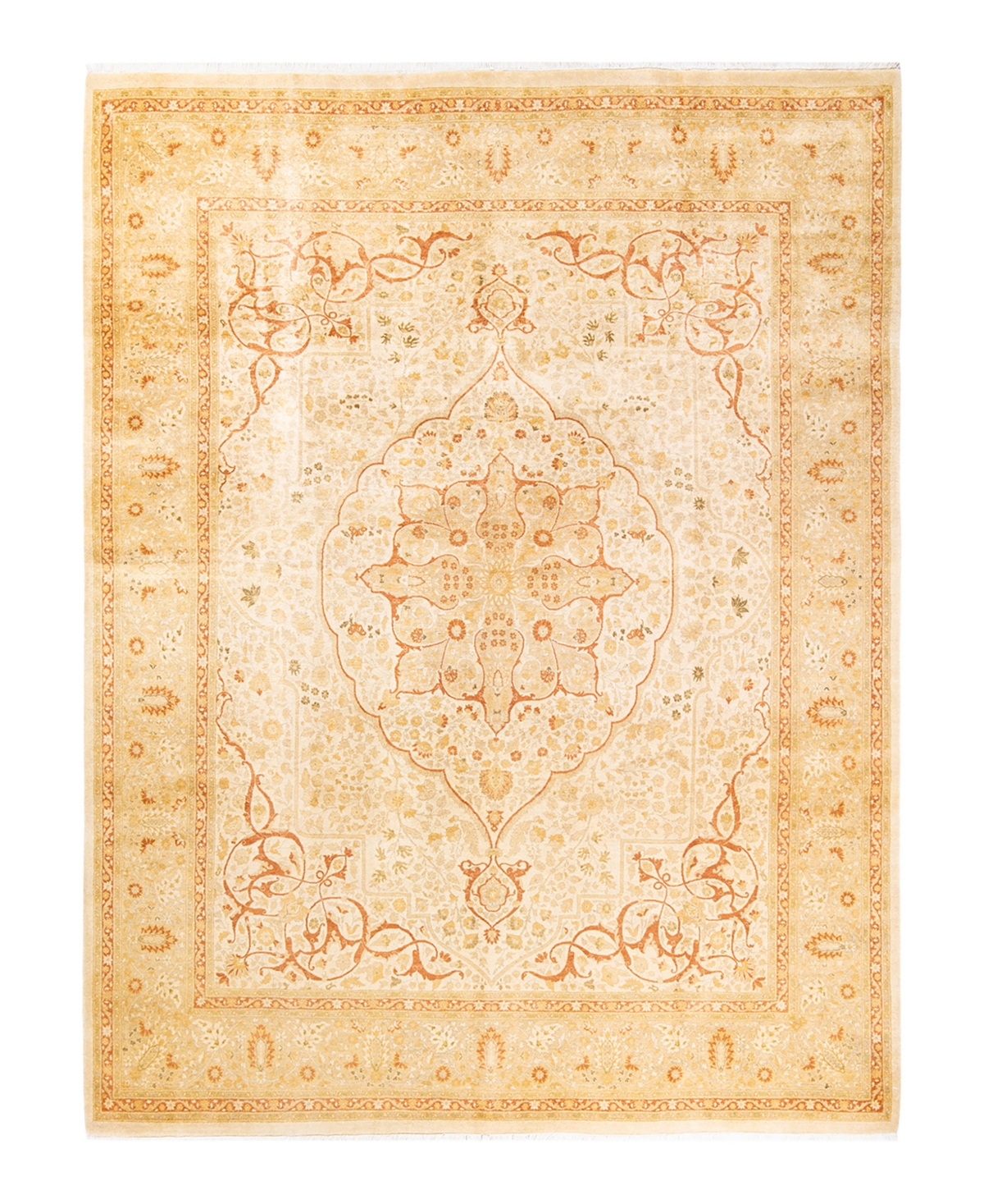 Closeout! Adorn Hand Woven Rugs Mogul M1460 8'1in x 10'5in Area Rug - Ivory