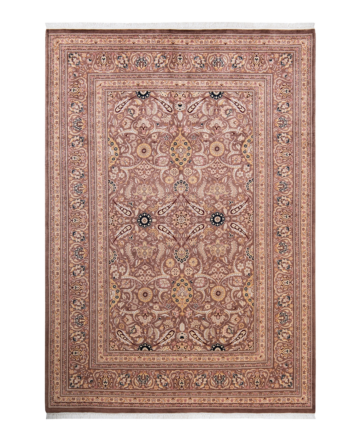 Closeout! Adorn Hand Woven Rugs Mogul M815 6'3in x 9'2in Area Rug - Brown
