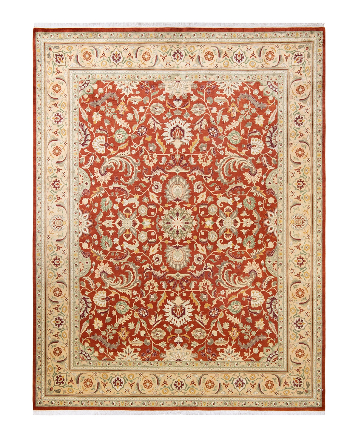 Closeout! Adorn Hand Woven Rugs Mogul M1318 8'2in x 11' Area Rug - Orange
