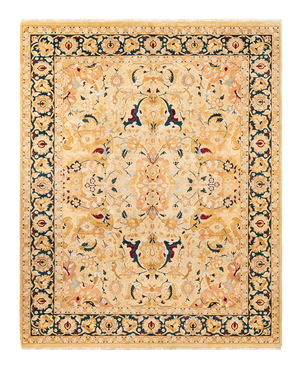 Closeout! Adorn Hand Woven Rugs Mogul M1273 8'1in x 10'4in Area Rug - Ivory