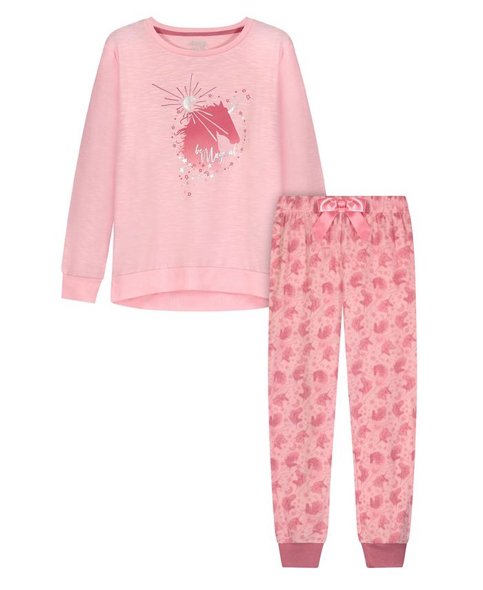 Sleep On It Big Girls Pajama Set, 2 Piece Macy's