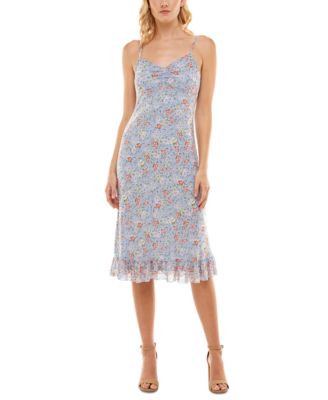 Ultra Flirt - Juniors' Floral-Print Midi Dress