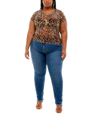 plus size sheer tops