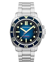 Men's Hull Diver Automatic Liberty Blue with Silver-Tone Solid Stainless Steel Bracelet Watch 42mm