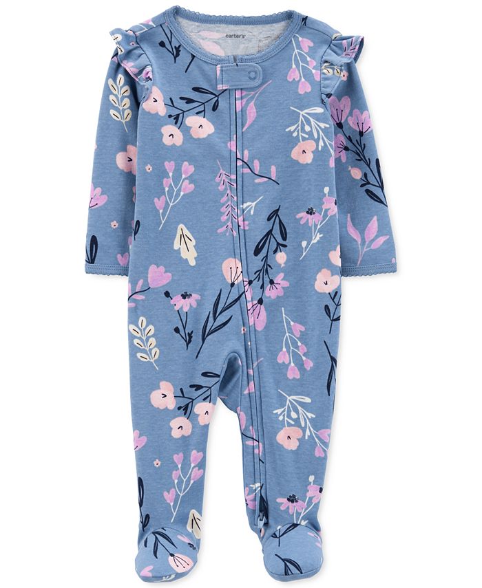 Carter's Baby Girls Floral 2Way Zip Cotton Sleep & Play Macy's